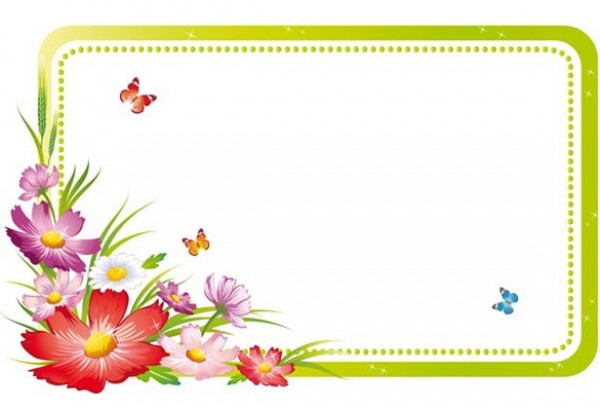 Floral Frame Vector Floral Frame Vector