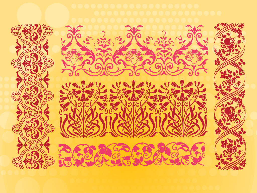 Floral Pattern Border