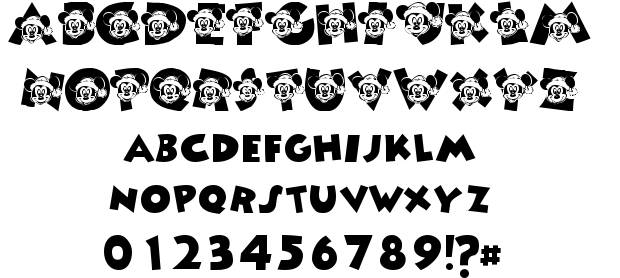 Fonts Free Mickey Mouse