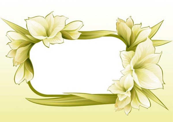 Frame Flower Vector