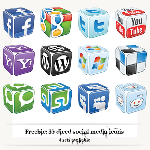 Free 3D Social Media Icons