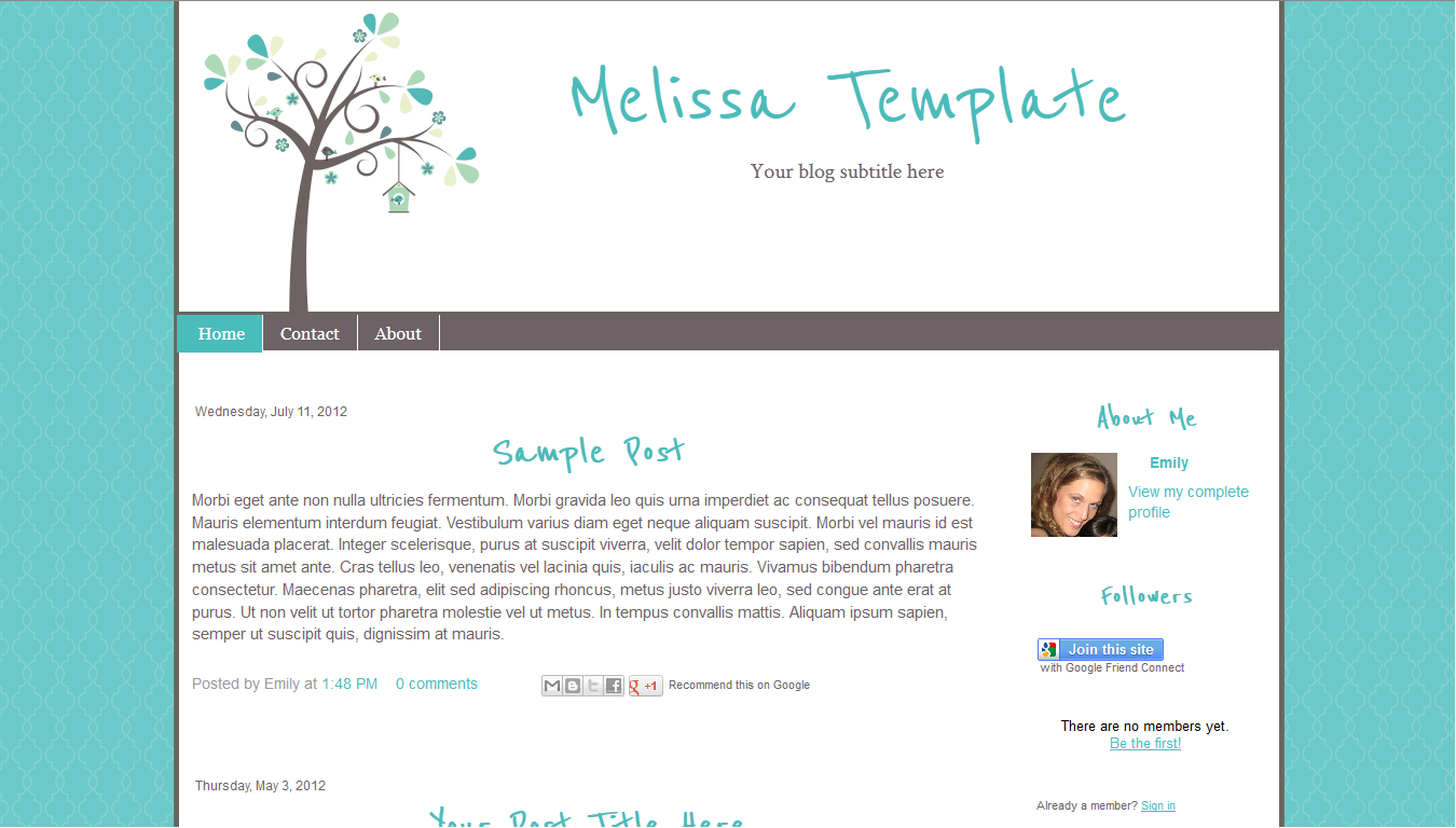 Free Blog Templates Blogger