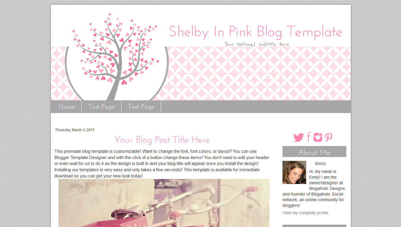 Free Blog Templates Blogger