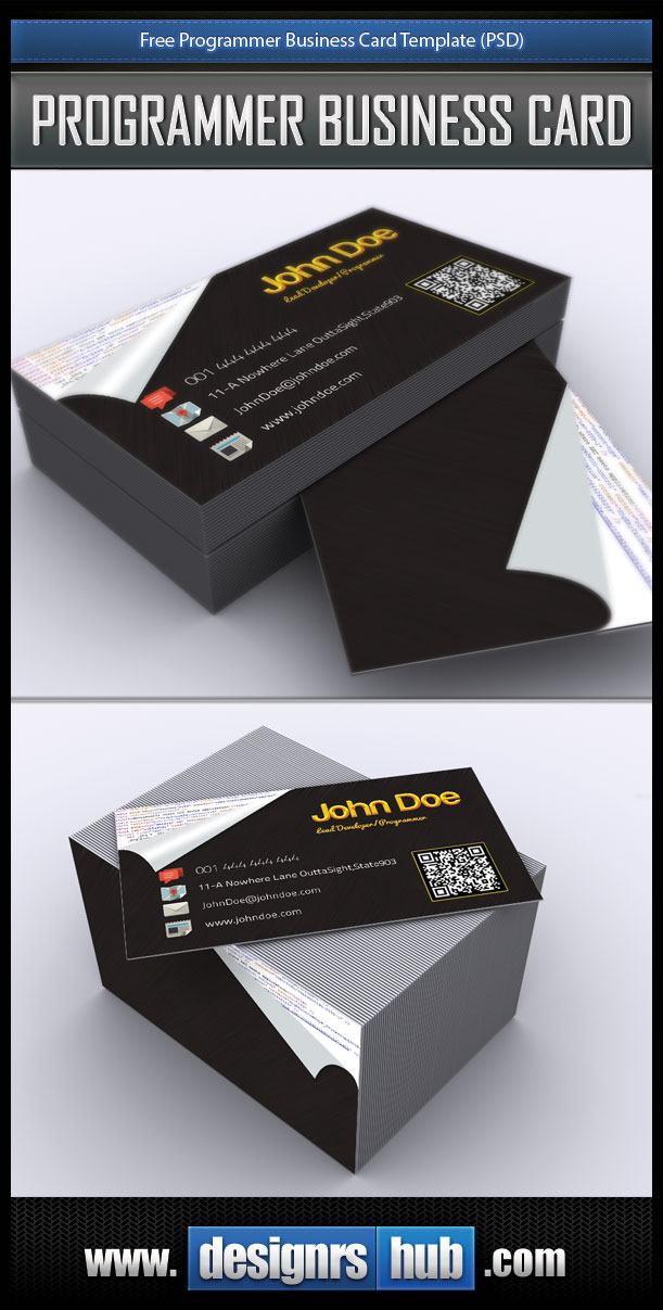 Free Business Card PSD Template Download