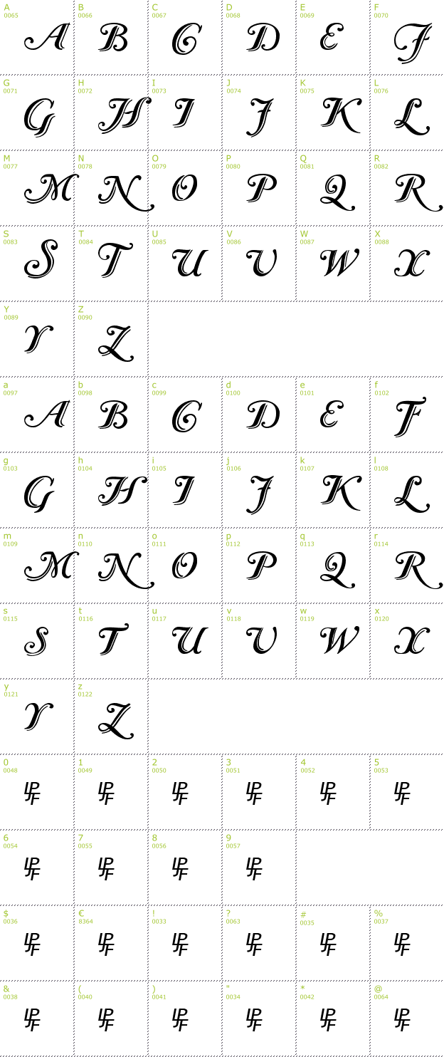 Free Calligraphy Alphabet Fonts