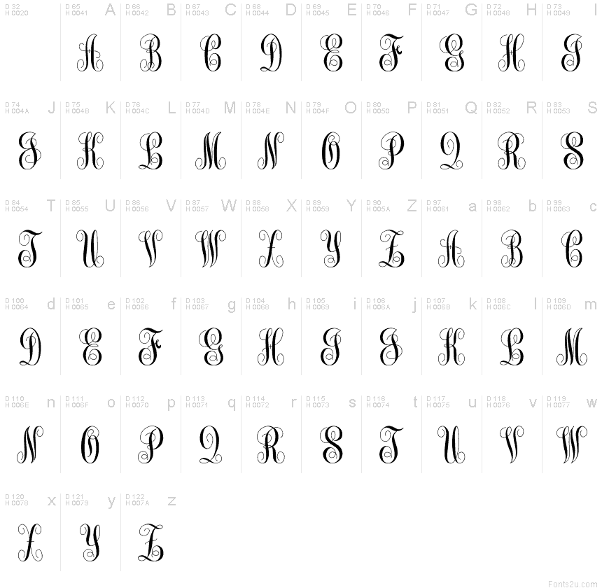 Free Monogram Fonts