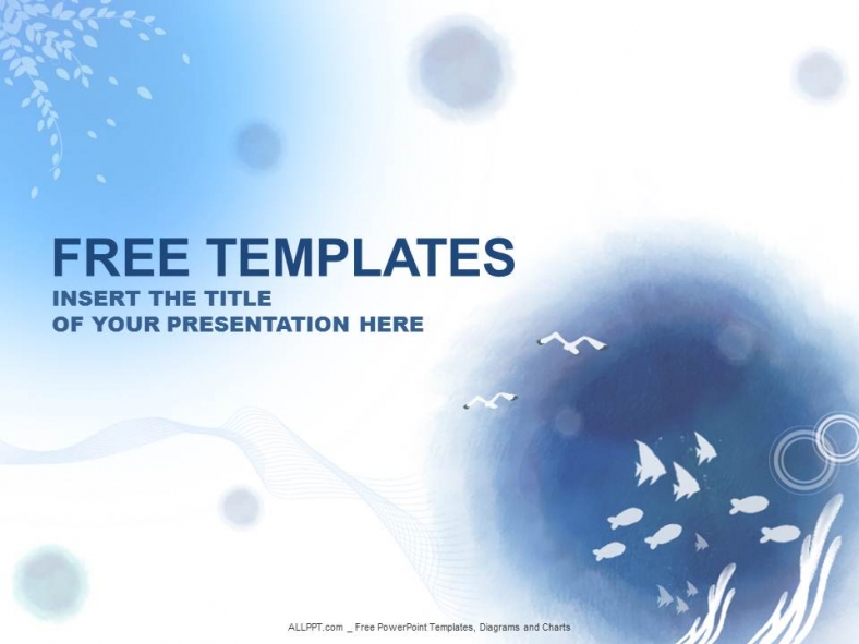 Free PowerPoint Templates Water