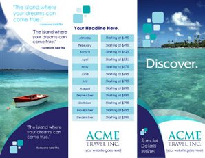 Free Printable Travel Brochure Templates