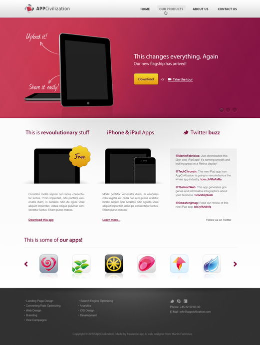 Free PSD Web Design Templates