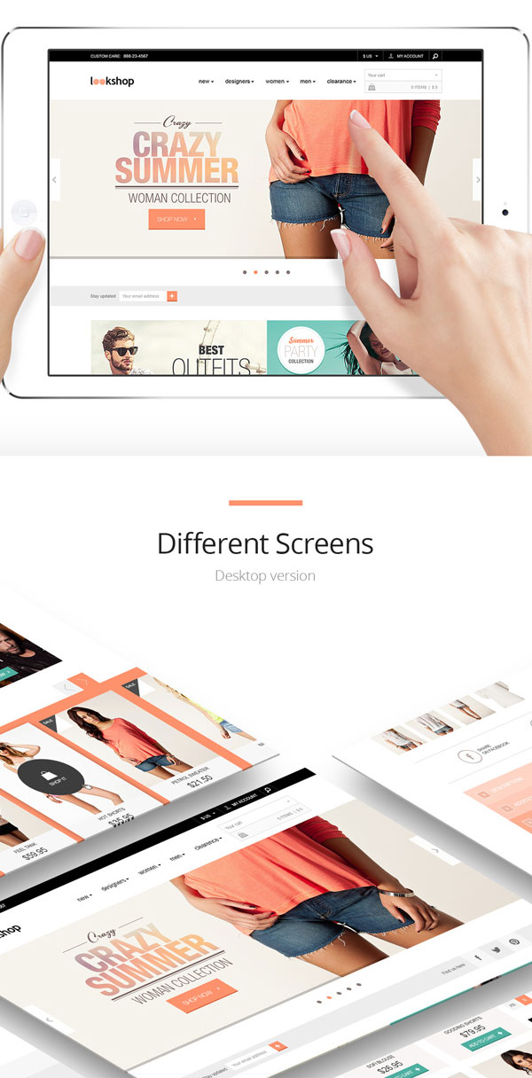 Free Responsive Template PSD