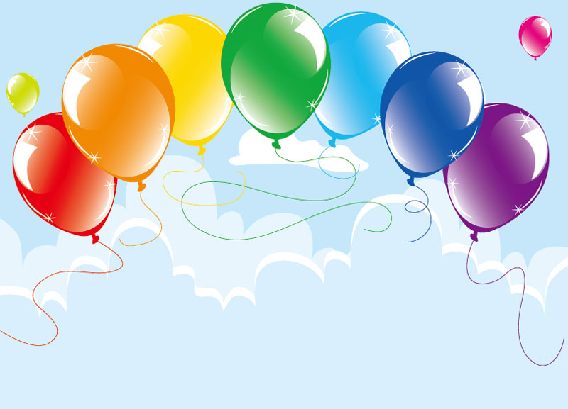 19 Balloon Background Vector Images