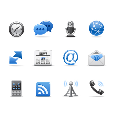Free Vector Communication Icons