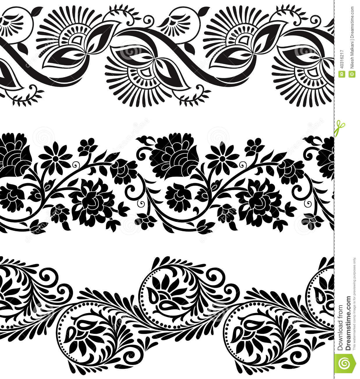 Free Vector Floral Border Designs