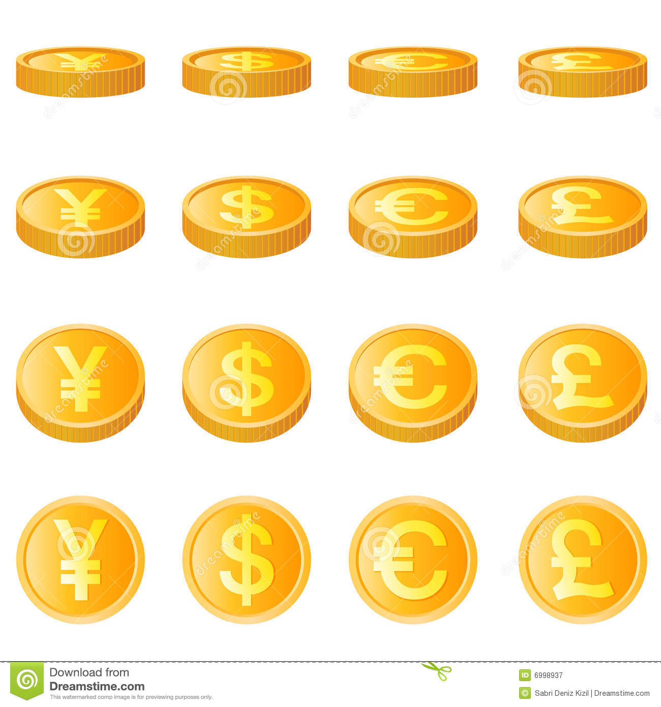 Free Vector Gold Coins