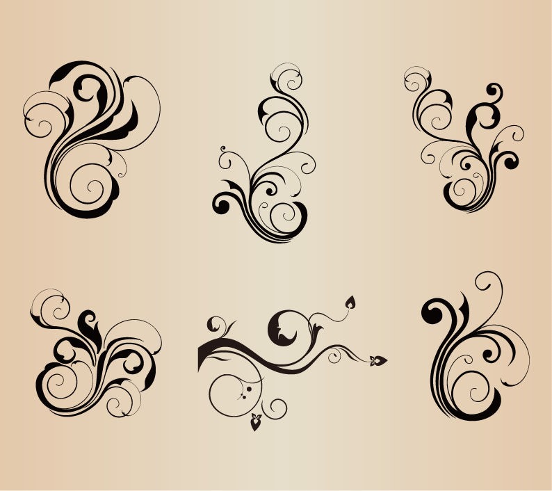 Free Vector Swirl Designs