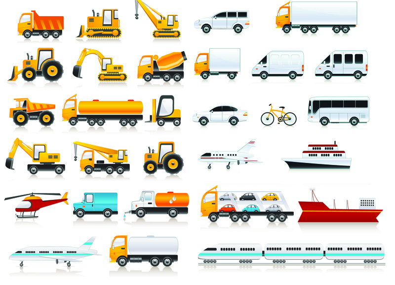 Free Vector Transportation Icons