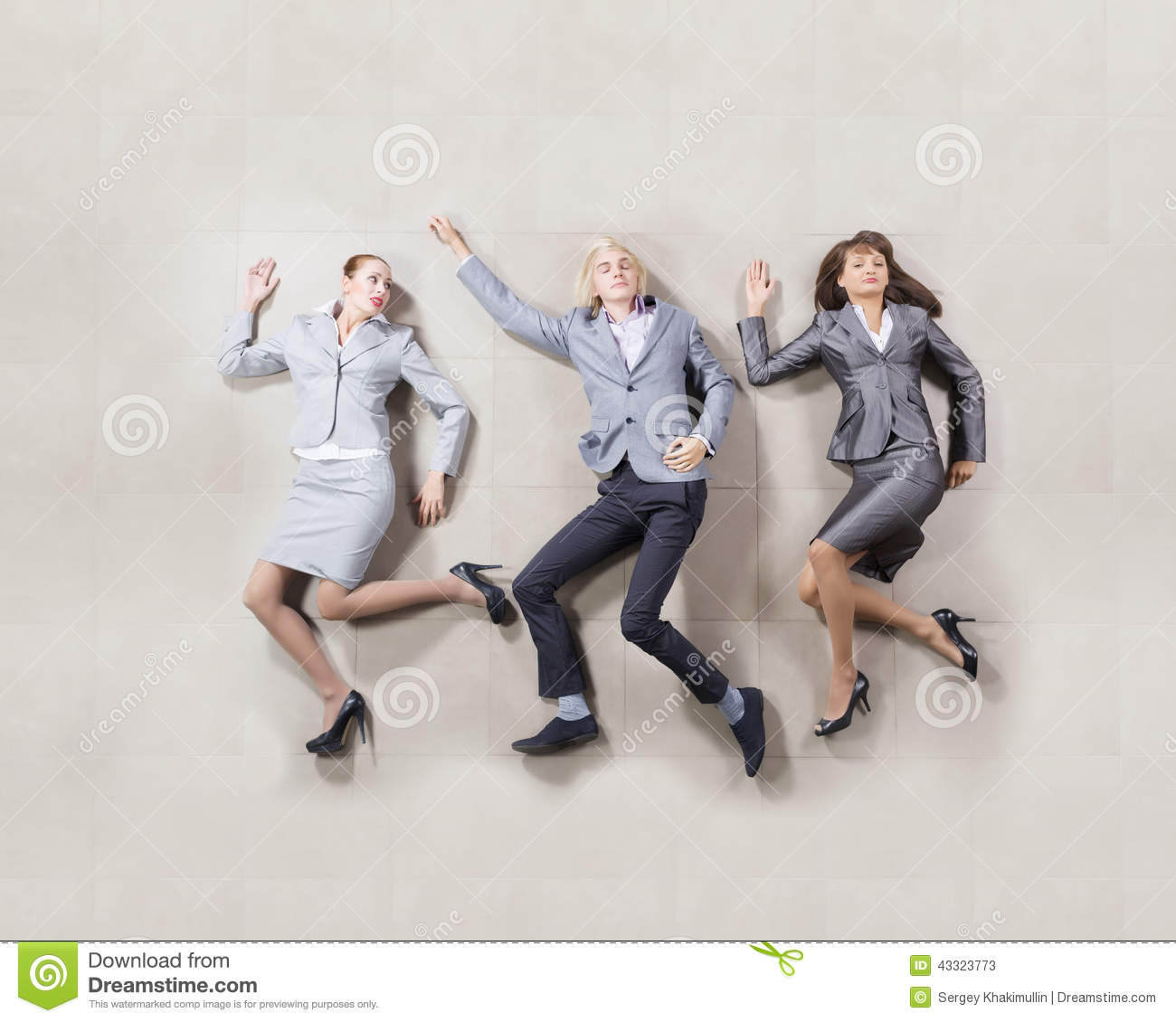 Funny Business People Running