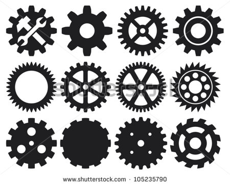 Gear Wheels Vectors