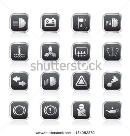 Graphic Car Dashboard Icons Graphic Car Dashboard Icons