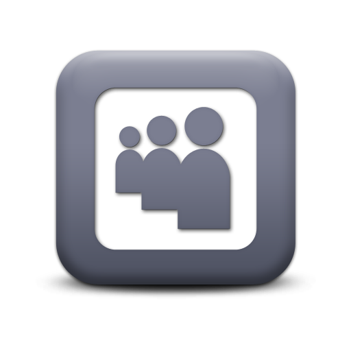 Gray Square Social Media Icons