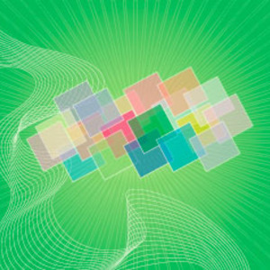Green Abstract Square Vector