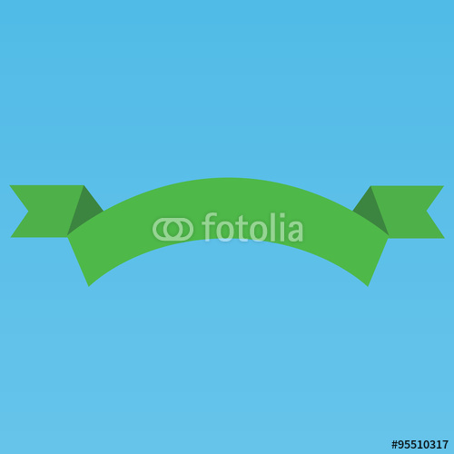 Green Ribbon Banner