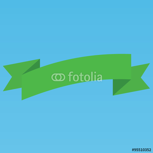 Green Ribbon Banner