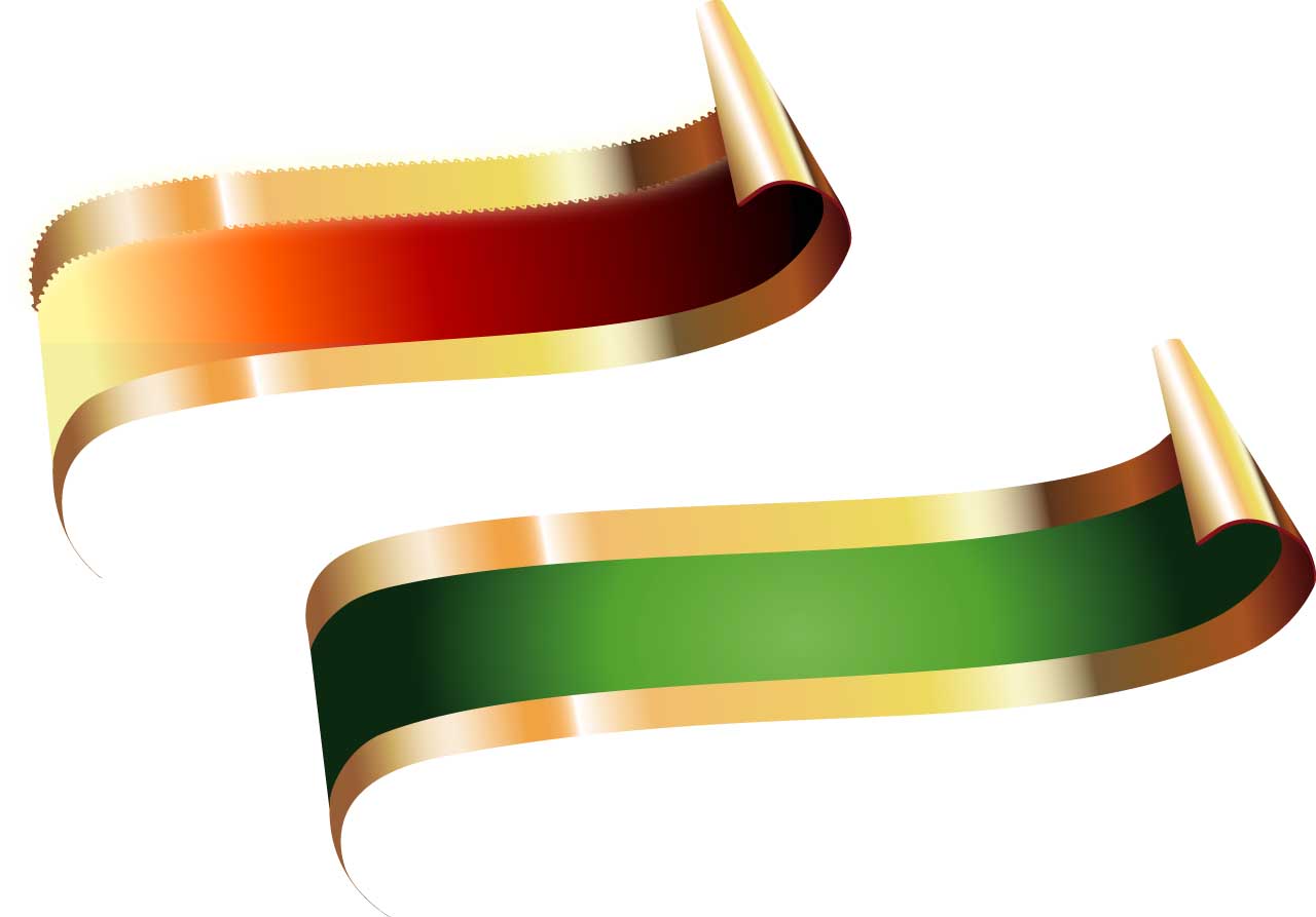 Green Ribbon Vector Free Green Ribbon Vector Free