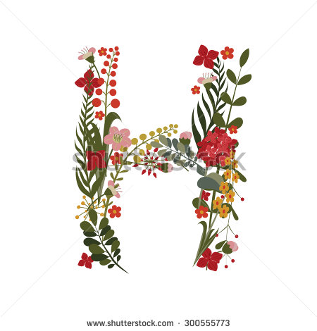 H Monogram Letters Designs Alphabet