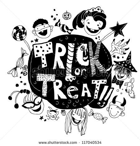 Halloween Trick or Treat Illustration