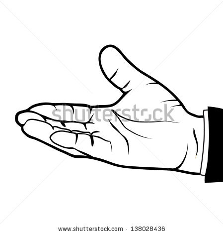 Hand Outline Vector