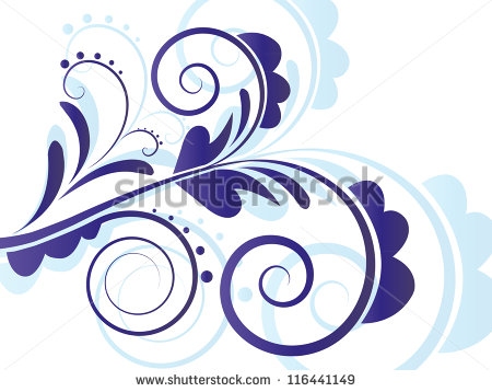 Horizontal Flourish Swirl