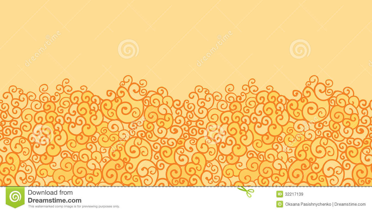 Horizontal Gold Swirls