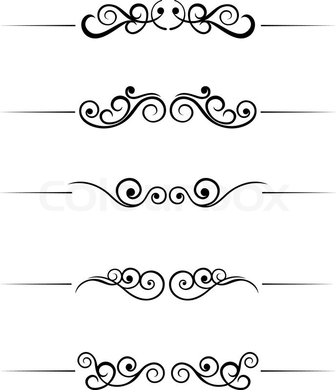 Horizontal Swirl Designs