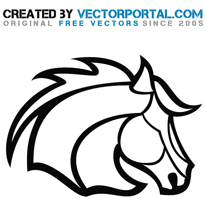 free vector clip art mustang horse - photo #41
