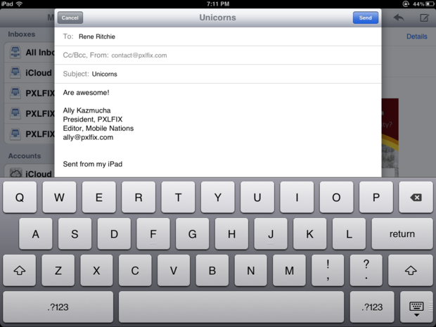 How to Send Mail iPad Email App