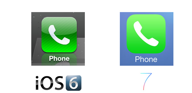 Icons iOS 7 Comparison