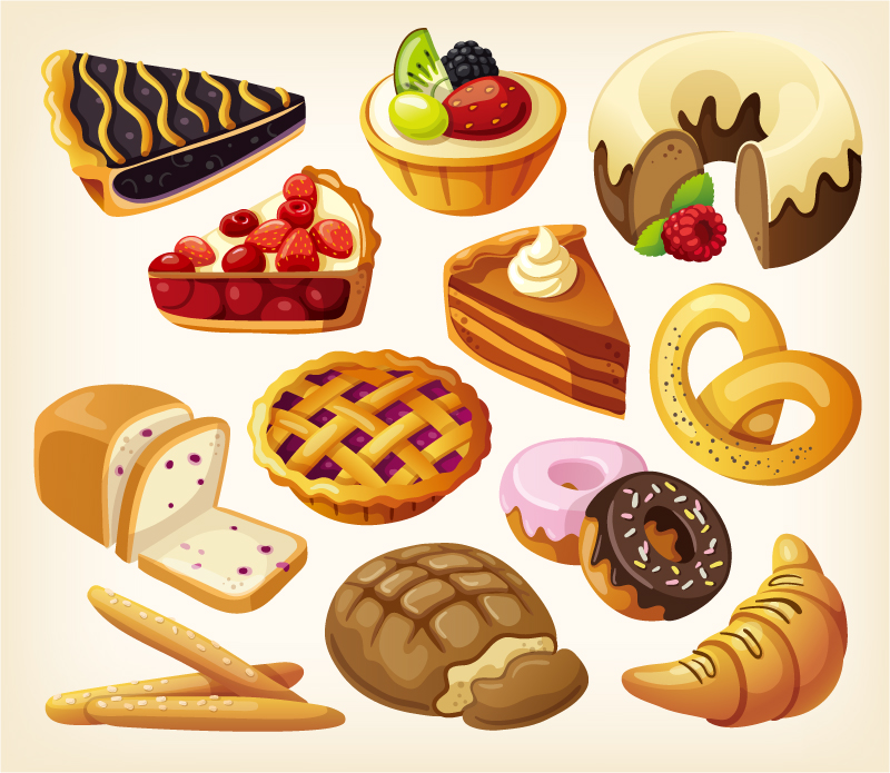 Image Cartoon Pastry Desserts