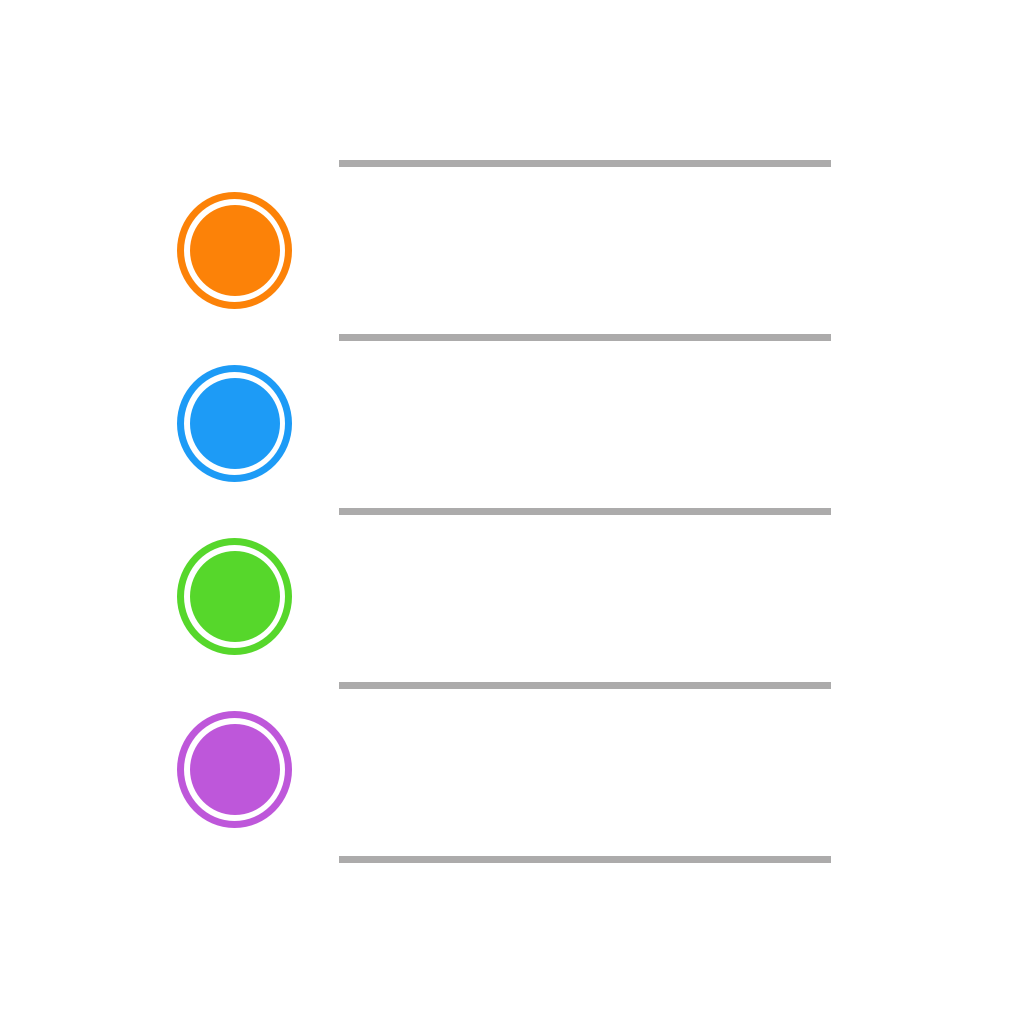 iOS 7 Reminders Icon