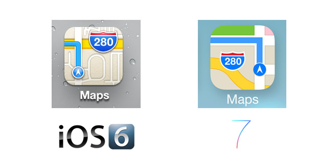 iPhone Maps Icon iOS 7