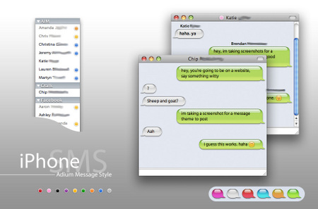 iPhone Text Message Bubble Template