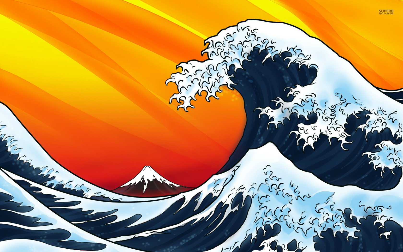 14 Japanese Wave Vector Images