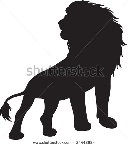 Lion Head Silhouette Clip Art