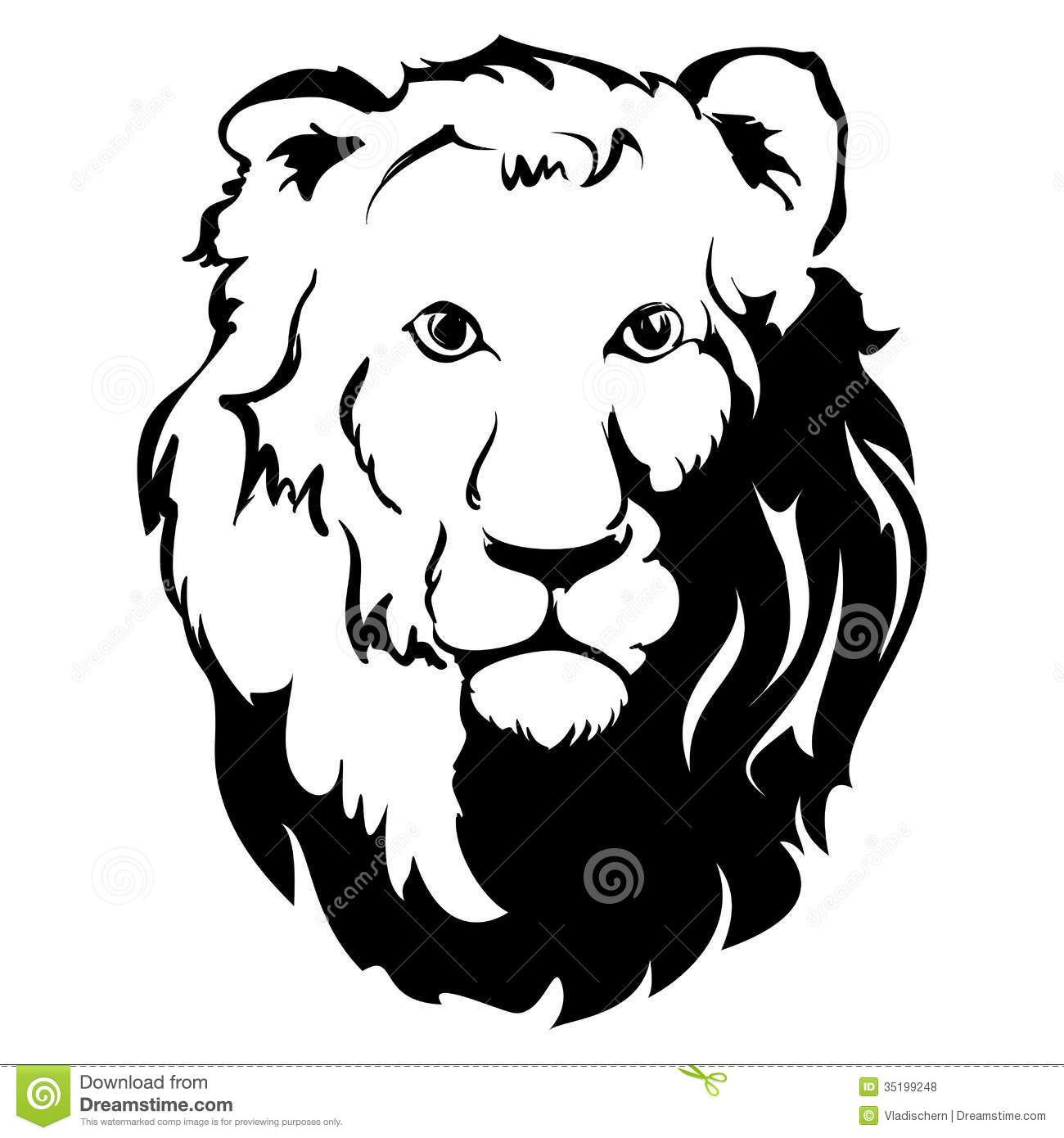 Lion Head Vector