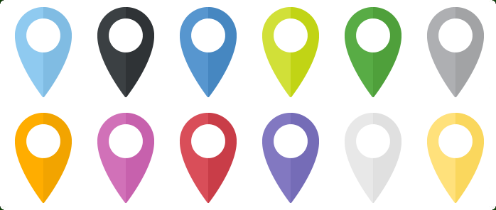 Map Marker Icon Set