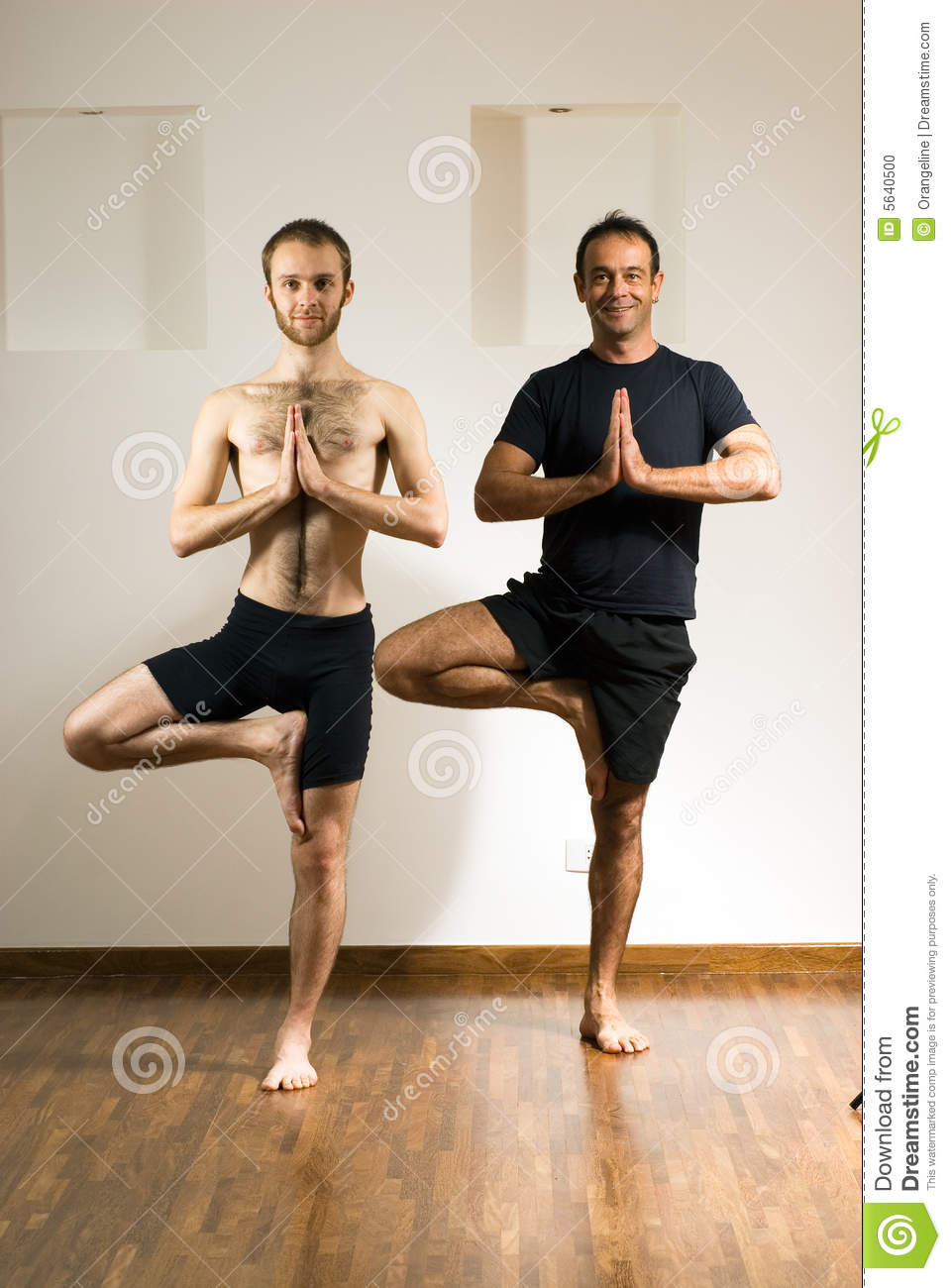 Men Practicing Yoga