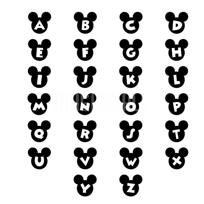 Mickey Mouse Bubble Letters Font
