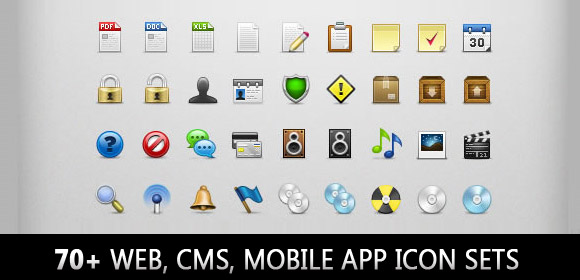 Mobile App Icon Sets