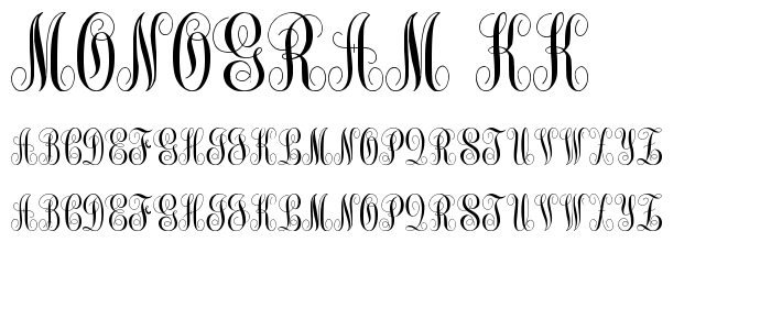 Monogram KK Font Free Download