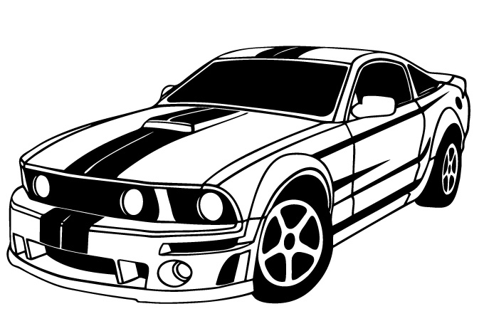 Muscle Car Drawings